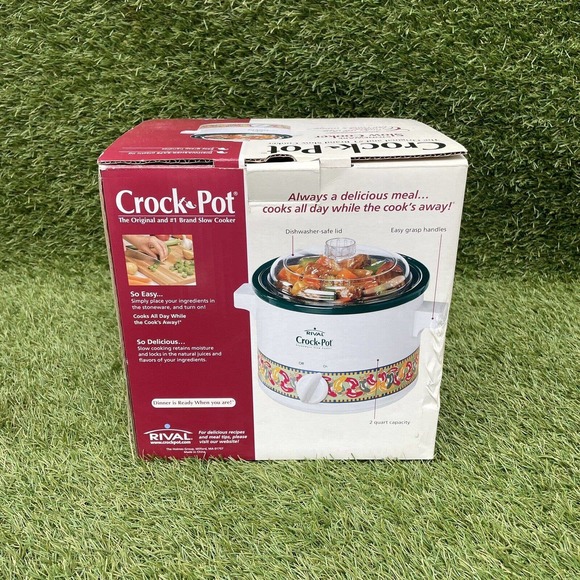 Rival 2-quart Slow Cooker Crock Pot Model 3122CH Chili Pepper Design With Box - Picture 7 of 10